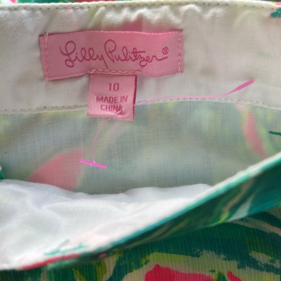 Lilly Pulitzer Beaumont Short Pink Sunset Guac And Roll Boys Sz 10 - Picture 7 of 11